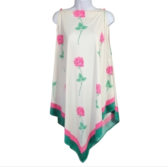 Estevez Resortwear Handkerchief Floral Dress Swim Cover - Picture 2 of 5